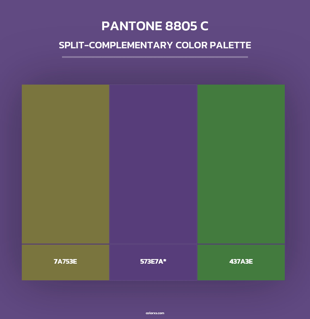PANTONE 8805 C - Split-Complementary Color Palette