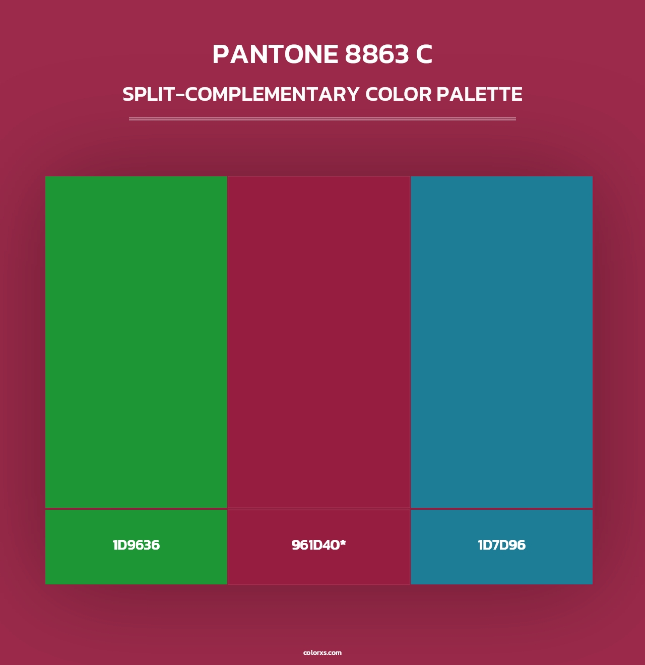 PANTONE 8863 C - Split-Complementary Color Palette