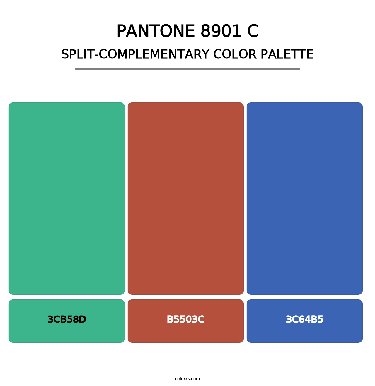 PANTONE 8901 C - Split-Complementary Color Palette