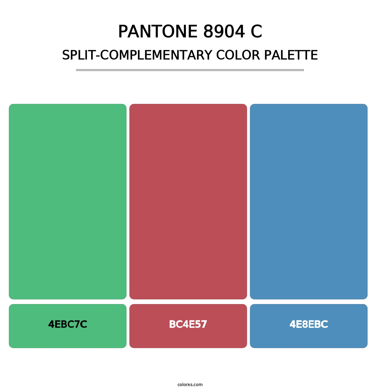 PANTONE 8904 C - Split-Complementary Color Palette