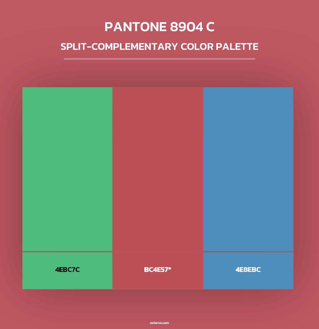 PANTONE 8904 C - Split-Complementary Color Palette