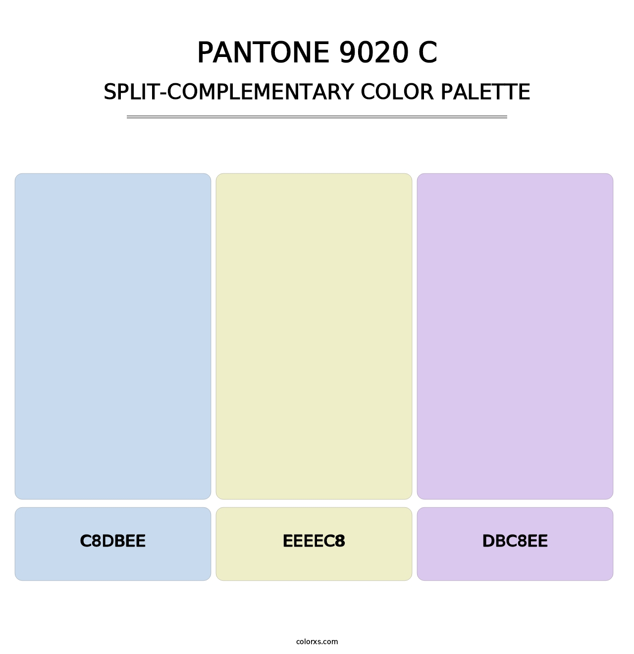 PANTONE 9020 C - Split-Complementary Color Palette