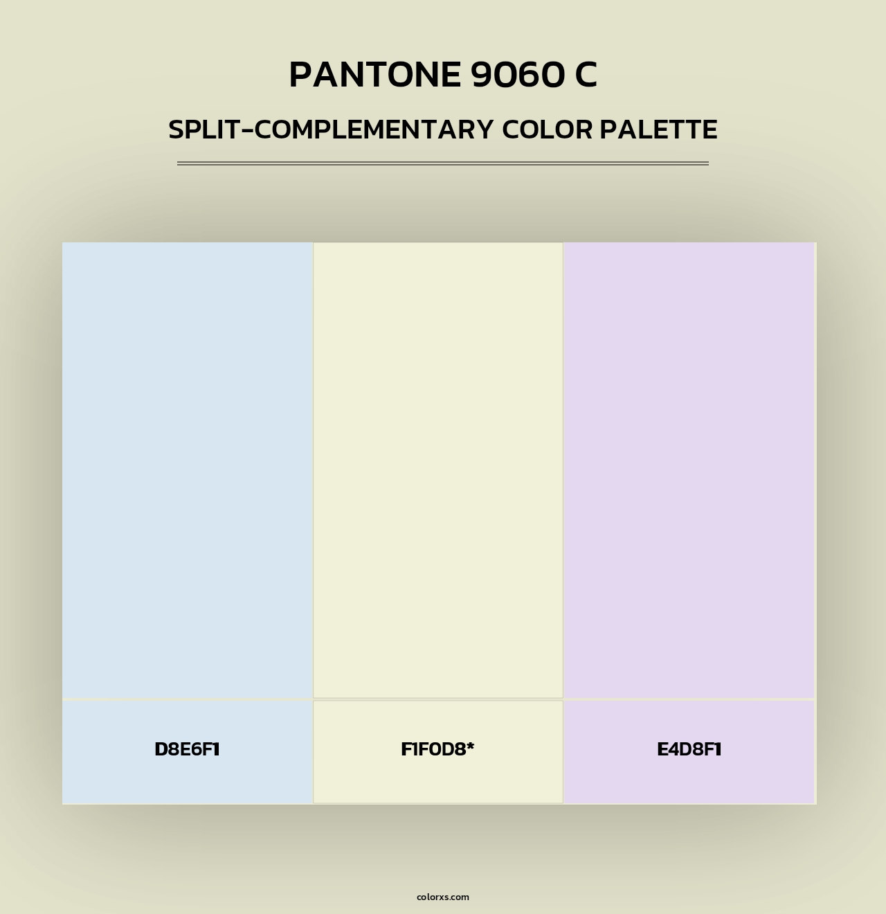 PANTONE 9060 C - Split-Complementary Color Palette
