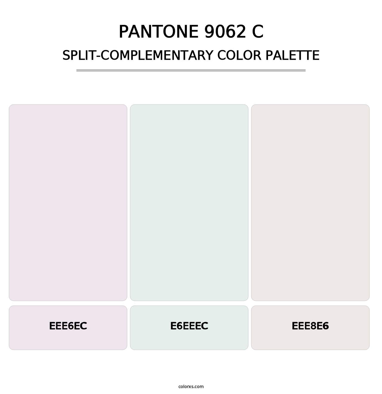 PANTONE 9062 C - Split-Complementary Color Palette