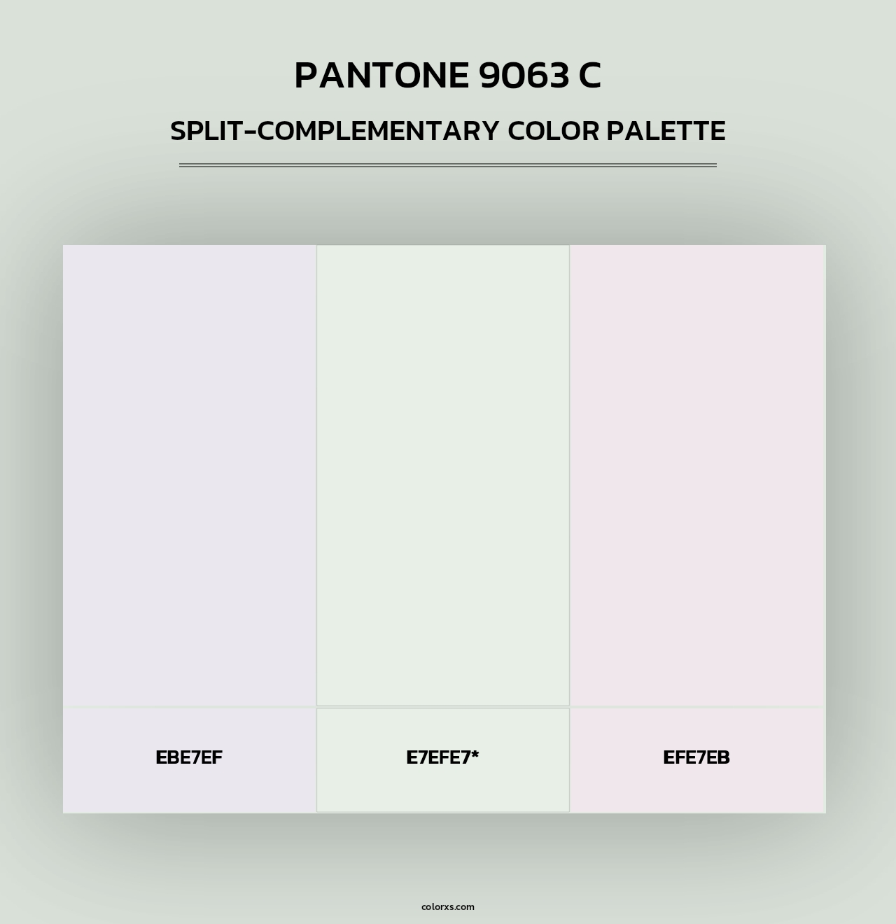 PANTONE 9063 C - Split-Complementary Color Palette