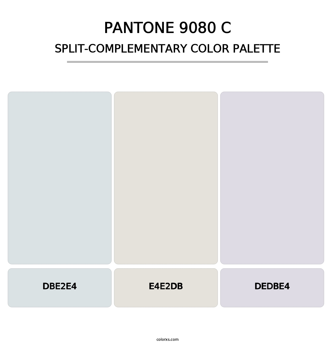 PANTONE 9080 C - Split-Complementary Color Palette