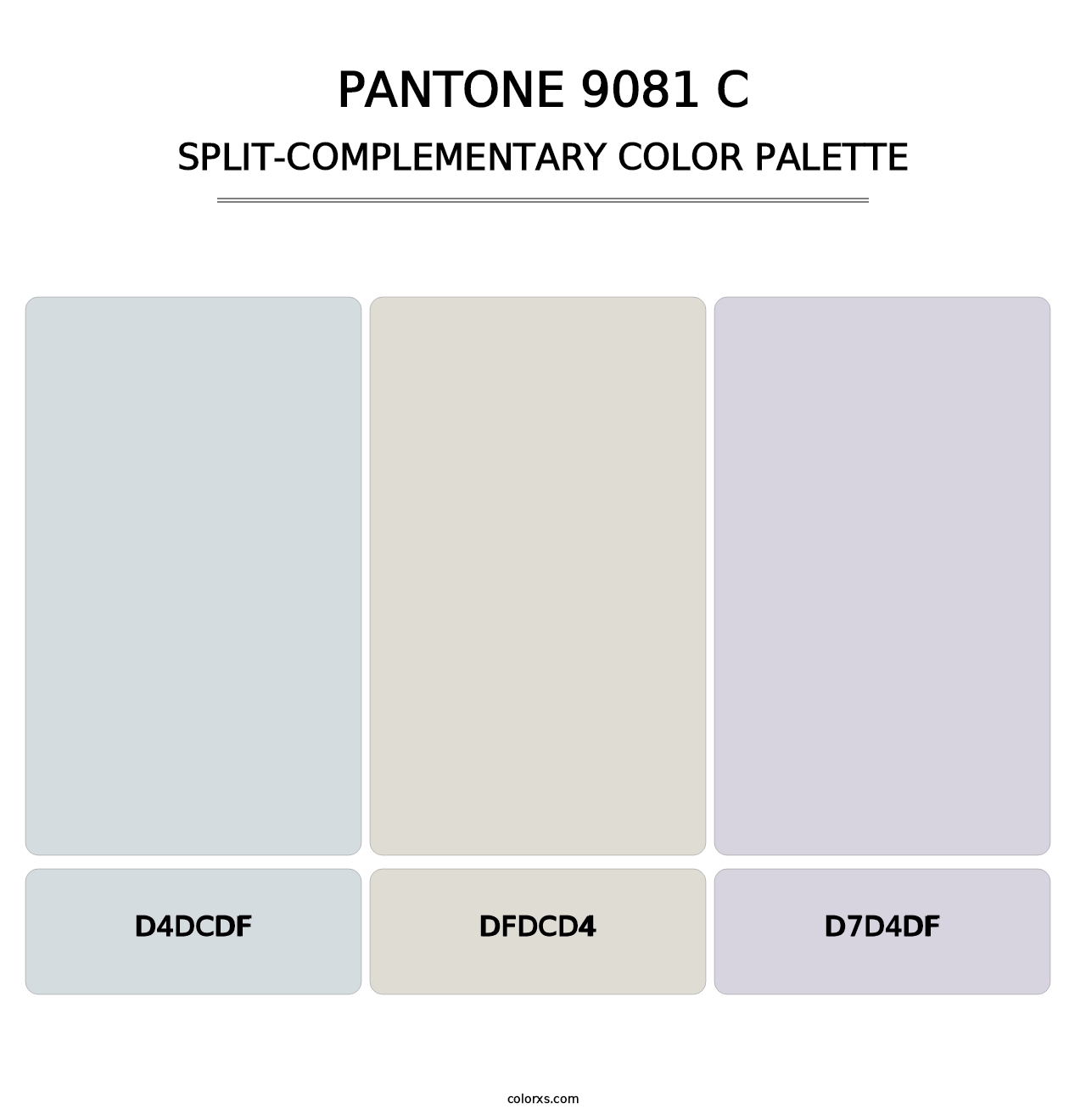 PANTONE 9081 C - Split-Complementary Color Palette