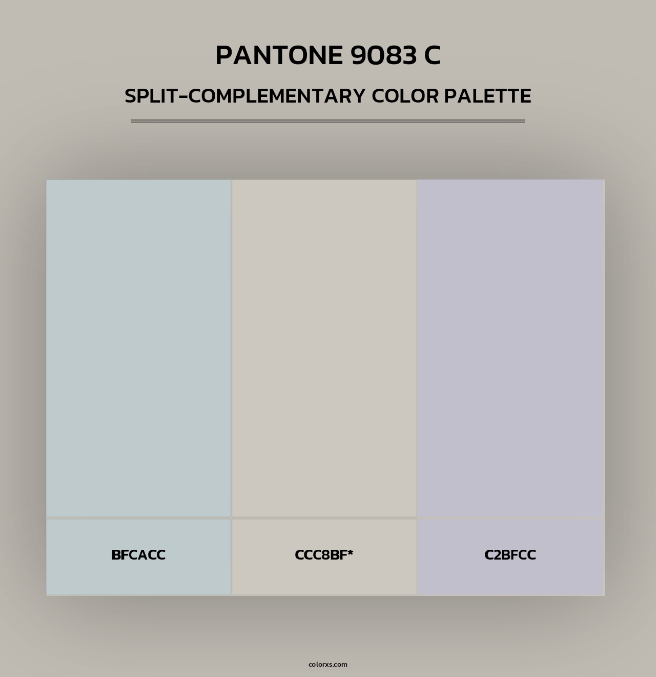 PANTONE 9083 C - Split-Complementary Color Palette