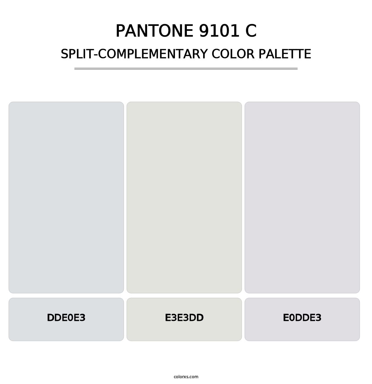 PANTONE 9101 C - Split-Complementary Color Palette