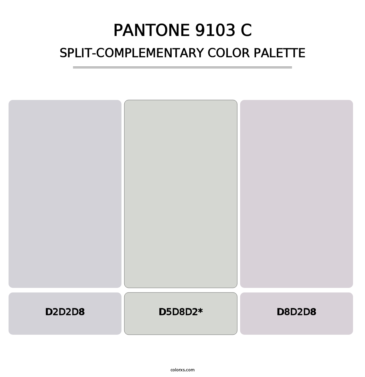 PANTONE 9103 C - Split-Complementary Color Palette