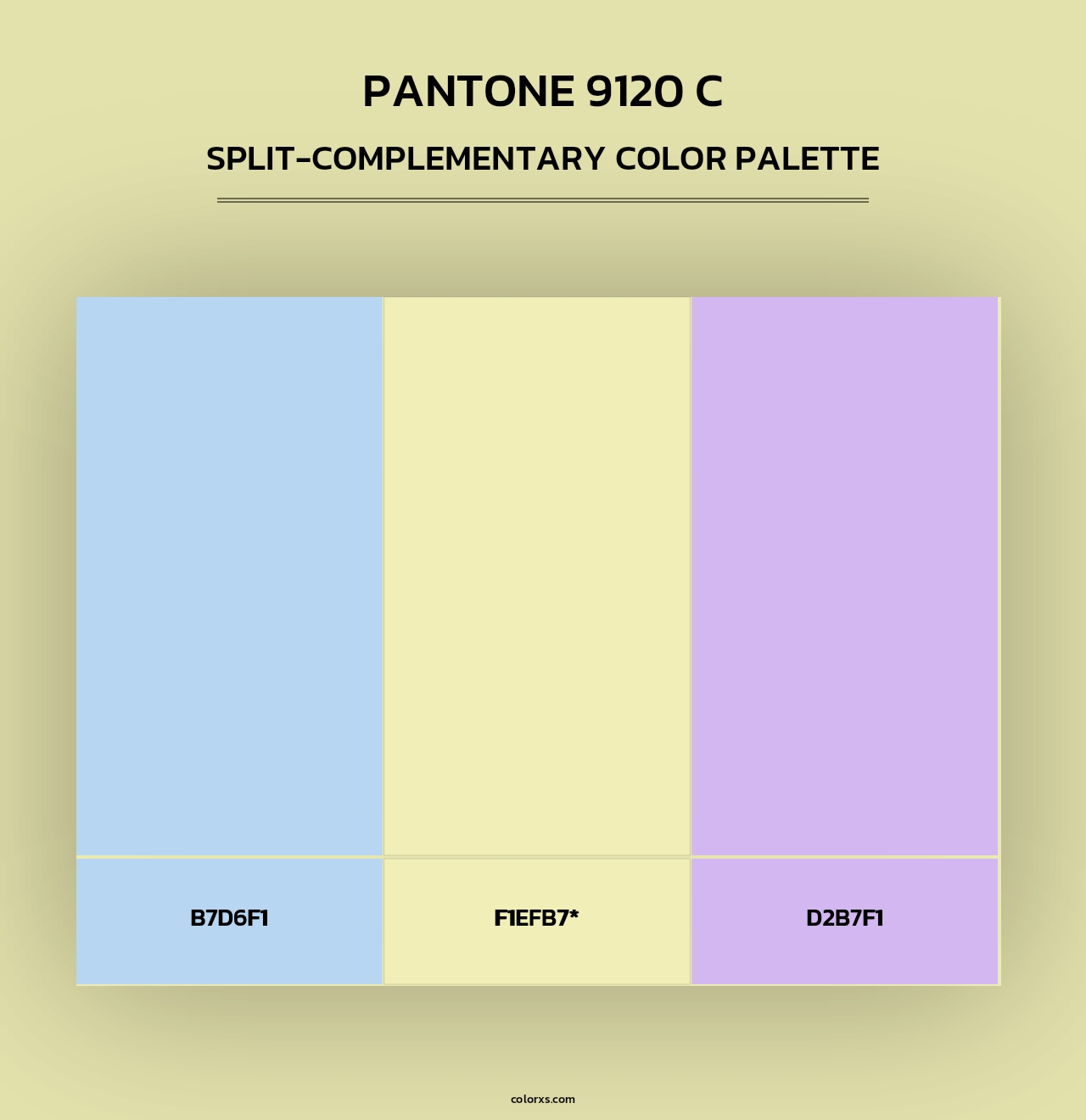 PANTONE 9120 C - Split-Complementary Color Palette