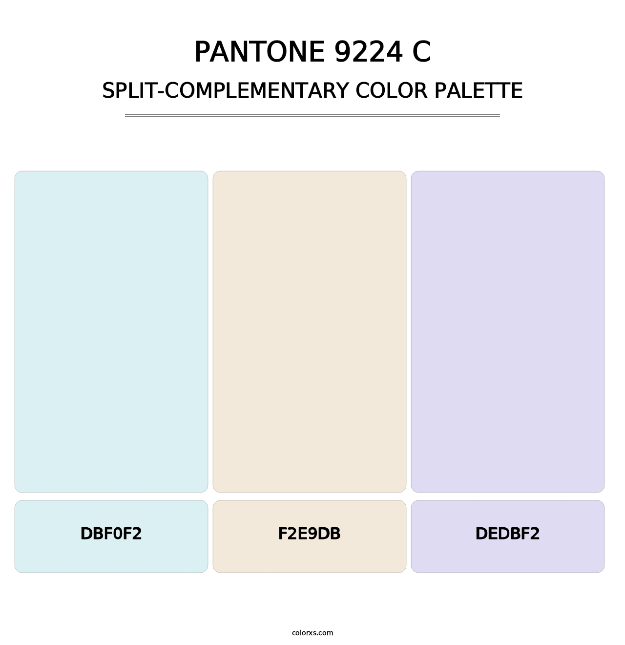 PANTONE 9224 C - Split-Complementary Color Palette
