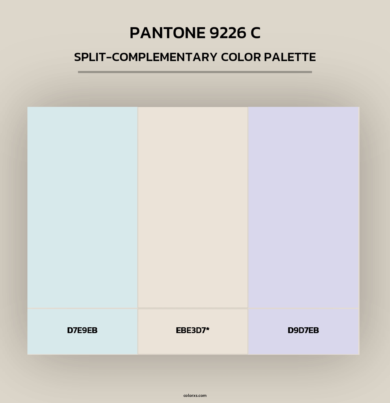 PANTONE 9226 C - Split-Complementary Color Palette
