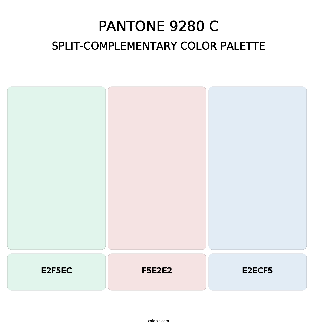 PANTONE 9280 C - Split-Complementary Color Palette