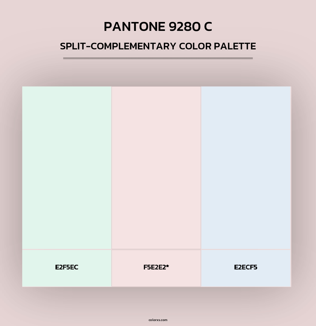 PANTONE 9280 C - Split-Complementary Color Palette