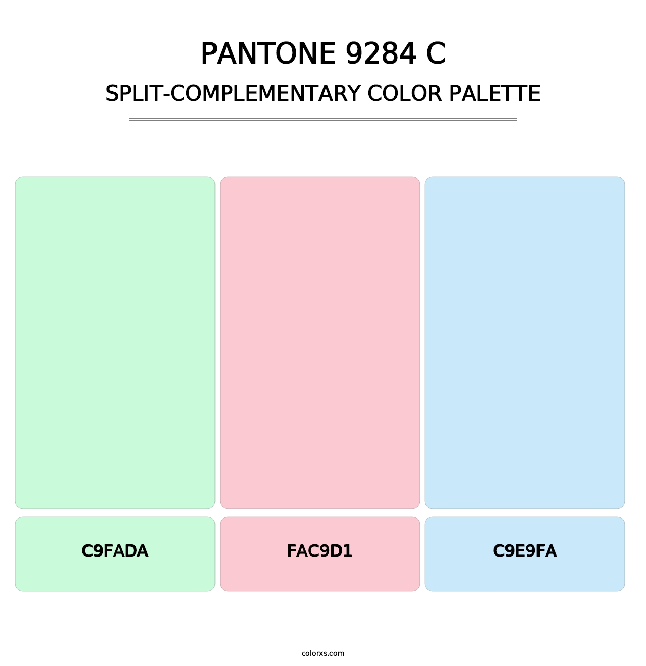 PANTONE 9284 C - Split-Complementary Color Palette