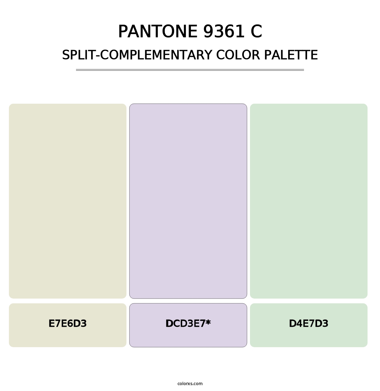 PANTONE 9361 C - Split-Complementary Color Palette