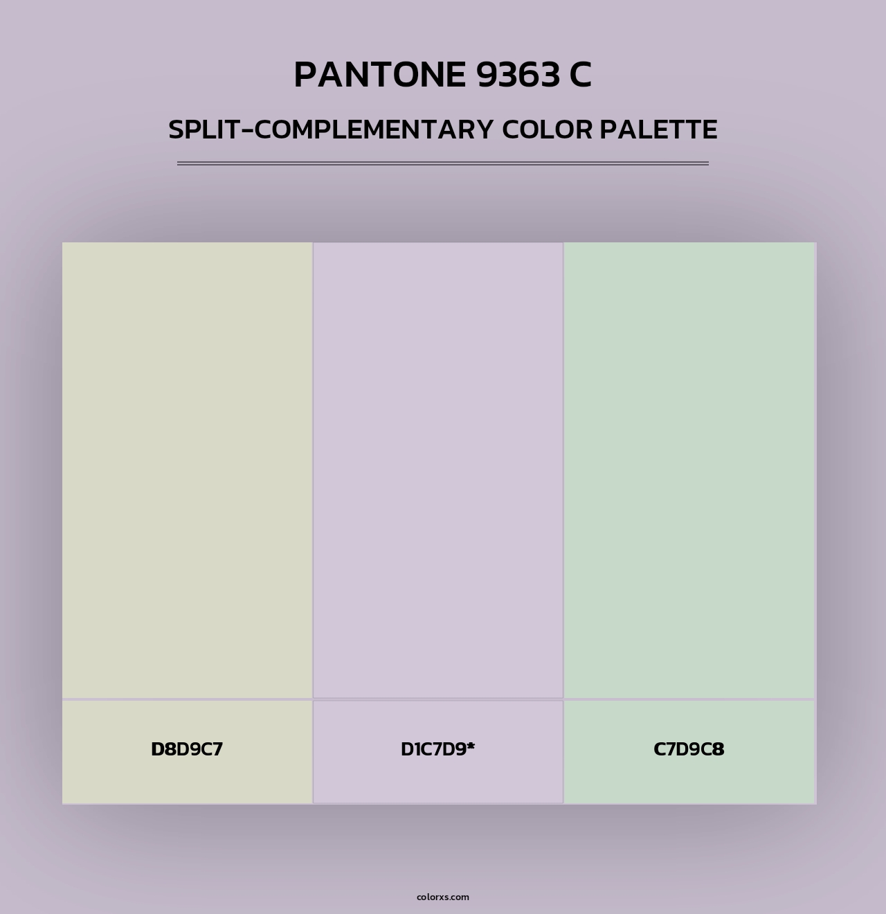 PANTONE 9363 C - Split-Complementary Color Palette