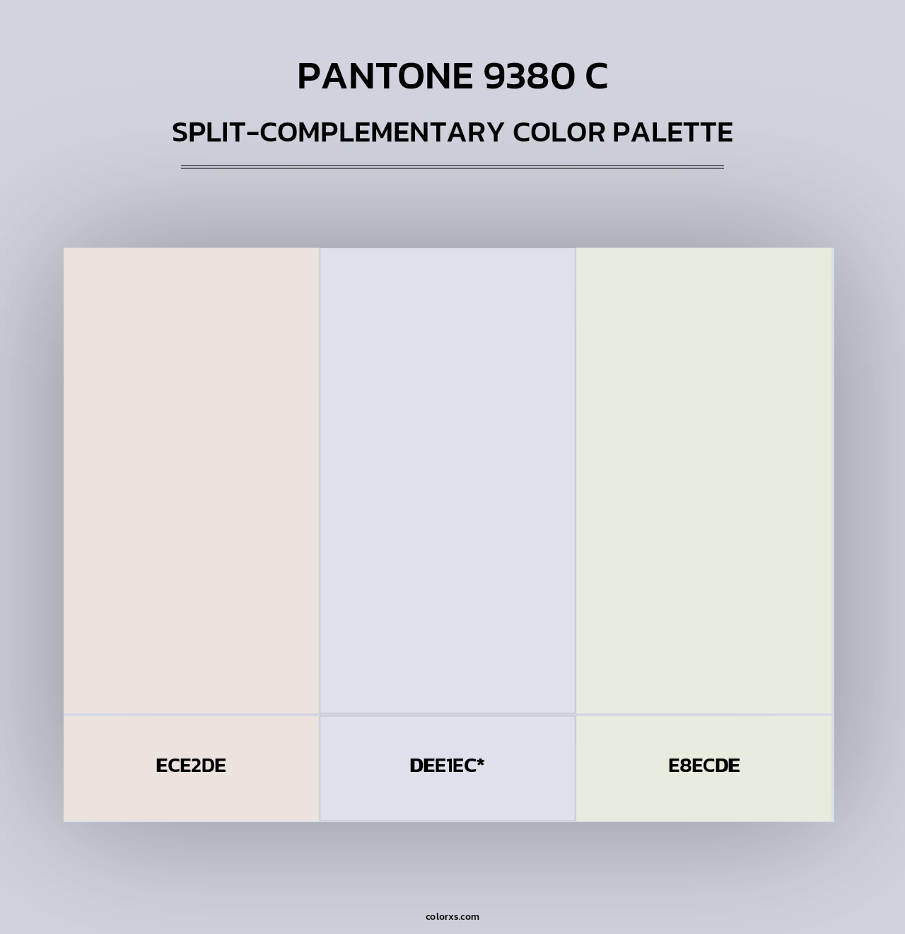 PANTONE 9380 C - Split-Complementary Color Palette