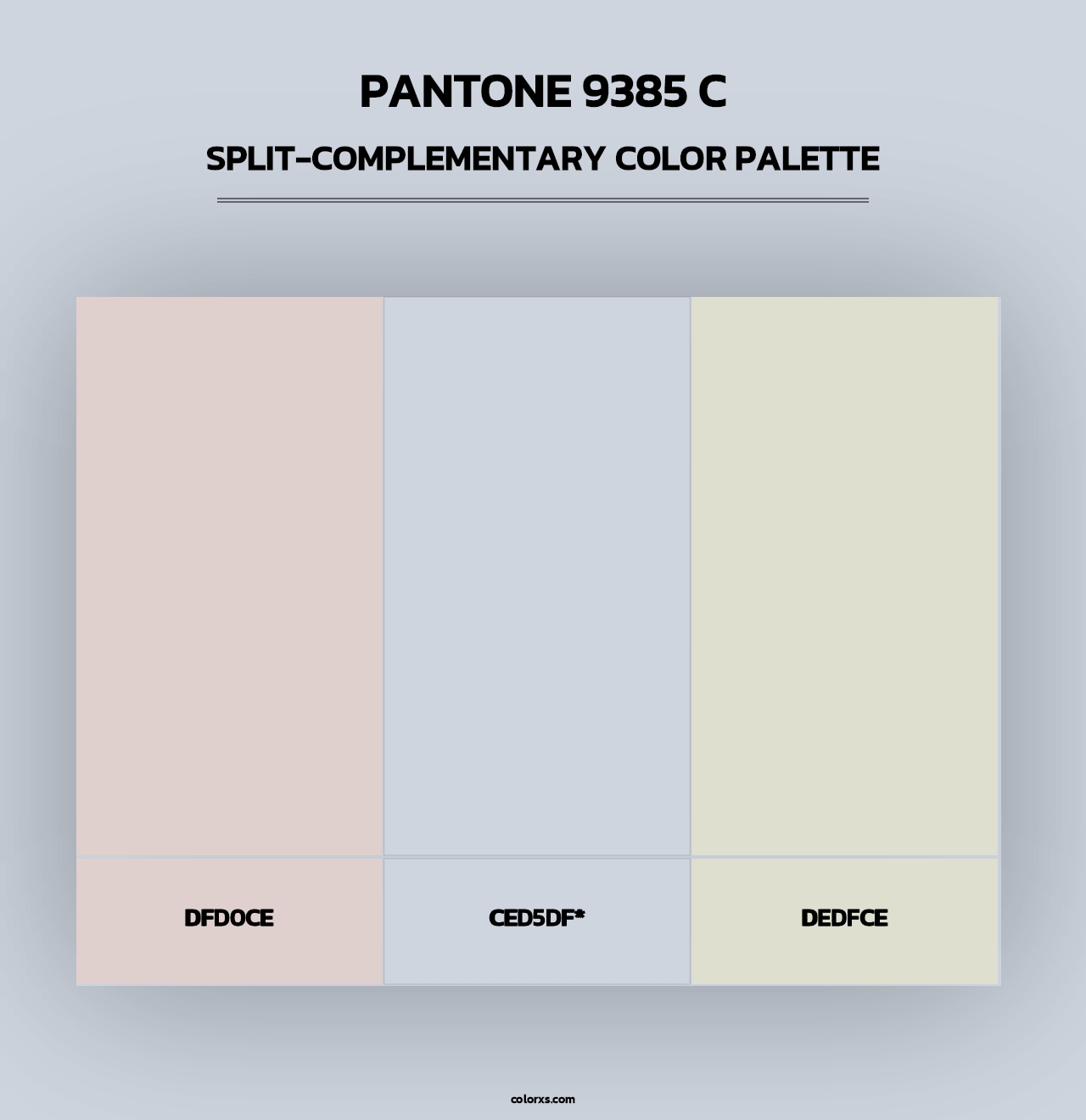 PANTONE 9385 C - Split-Complementary Color Palette