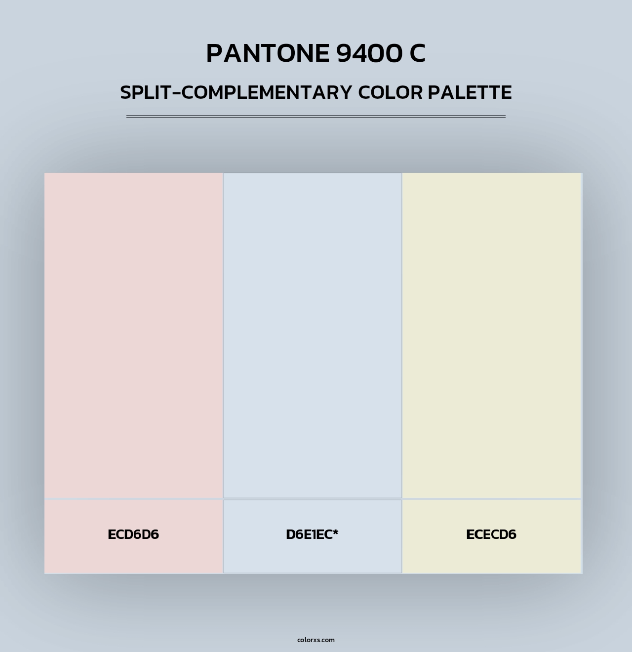 PANTONE 9400 C - Split-Complementary Color Palette