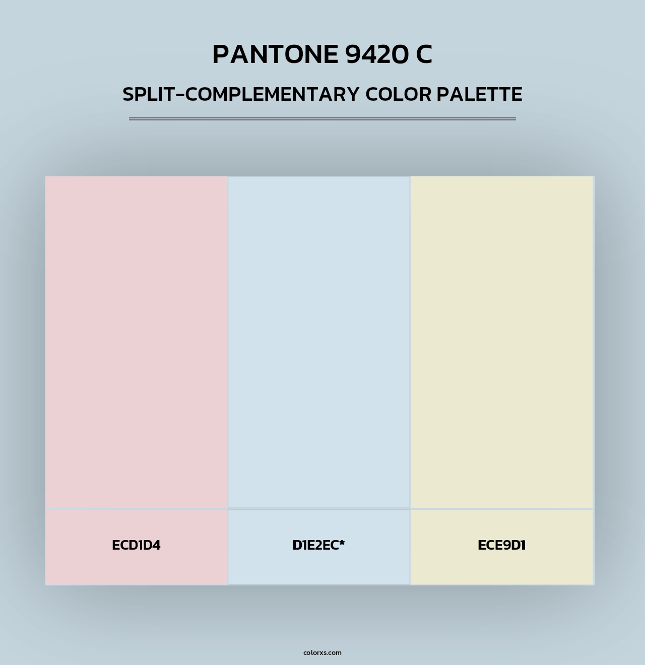 PANTONE 9420 C - Split-Complementary Color Palette