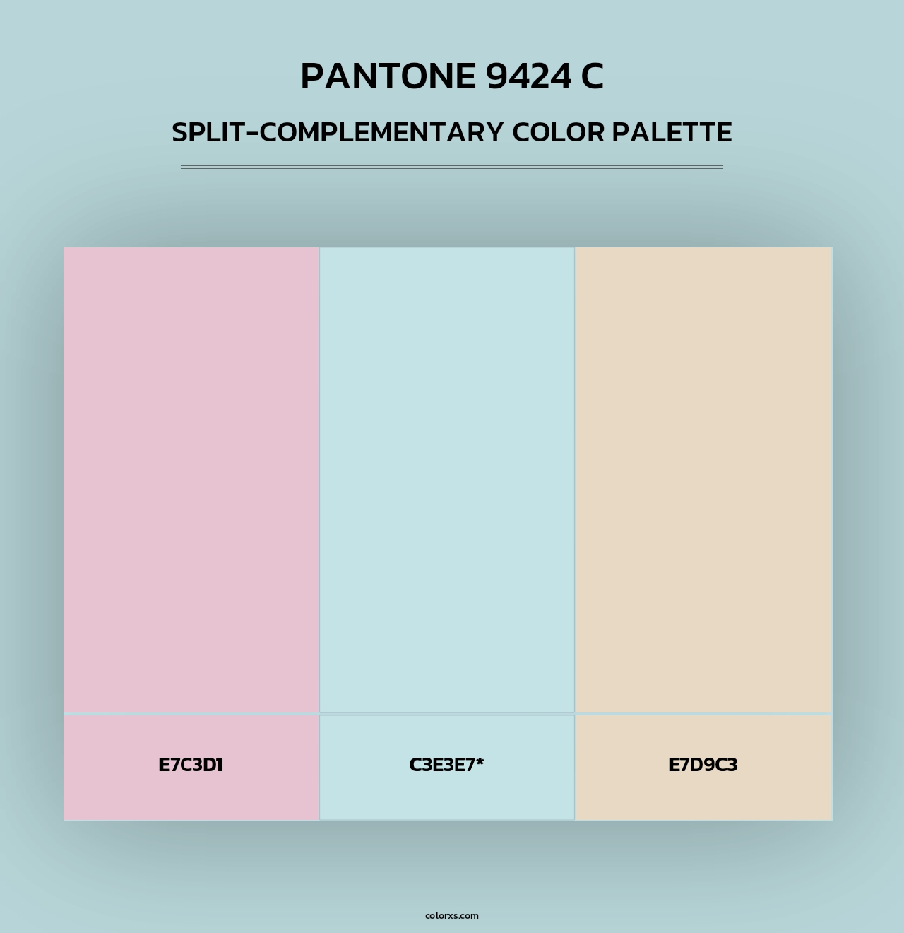 PANTONE 9424 C - Split-Complementary Color Palette