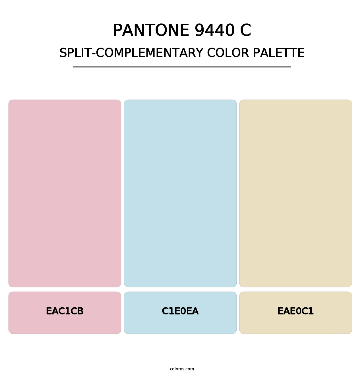 PANTONE 9440 C - Split-Complementary Color Palette