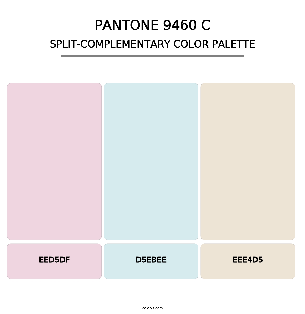 PANTONE 9460 C - Split-Complementary Color Palette