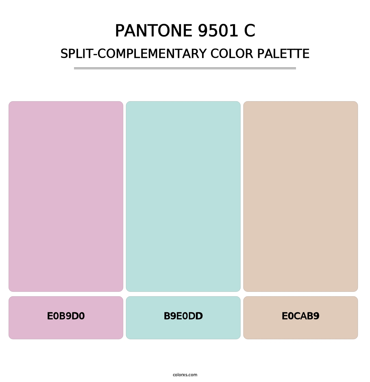 PANTONE 9501 C - Split-Complementary Color Palette