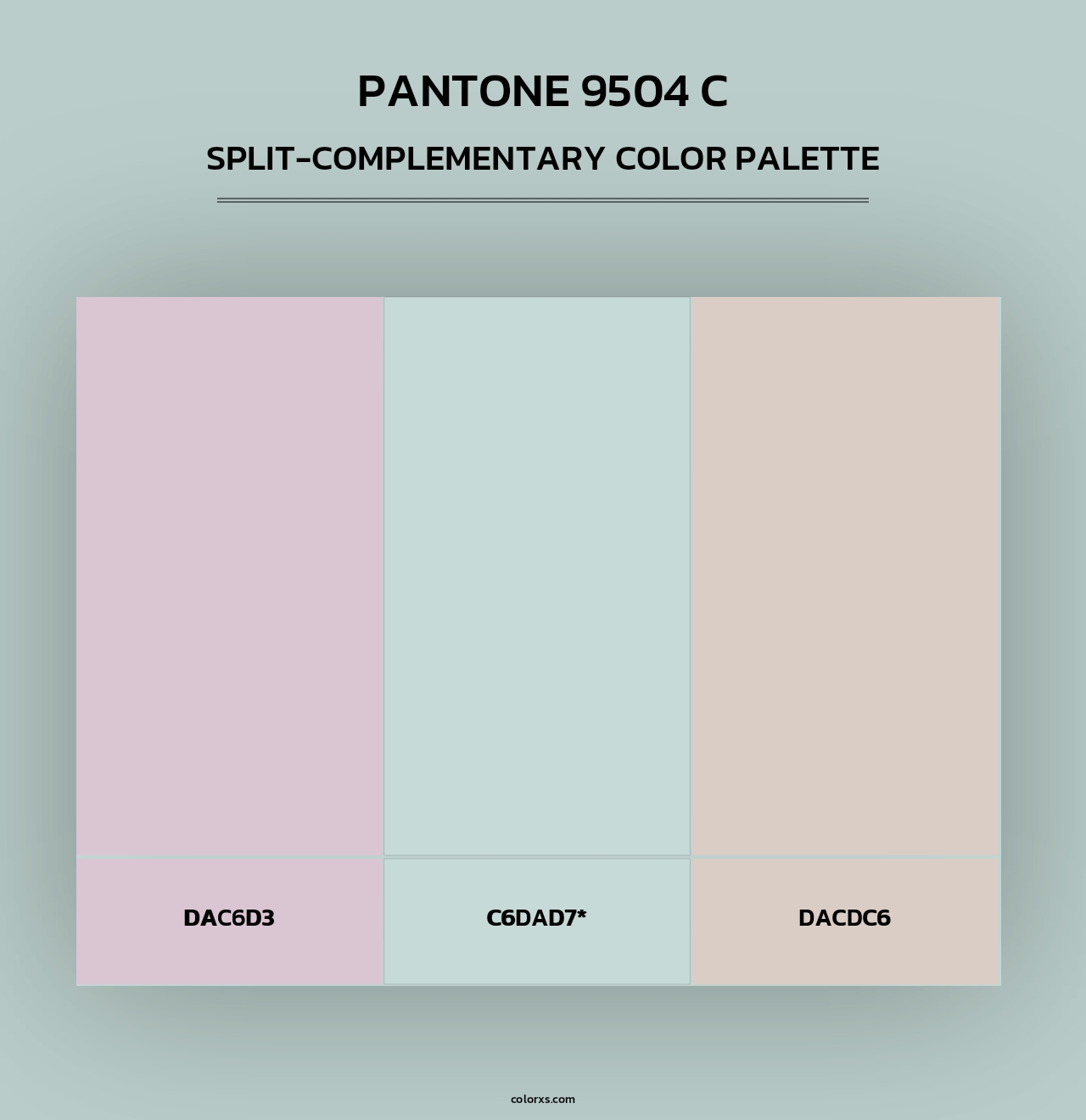 PANTONE 9504 C - Split-Complementary Color Palette