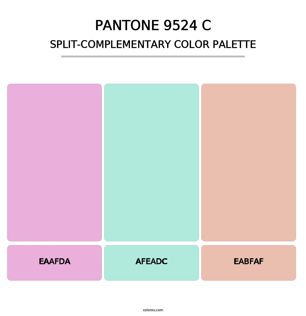 PANTONE 9524 C - Split-Complementary Color Palette