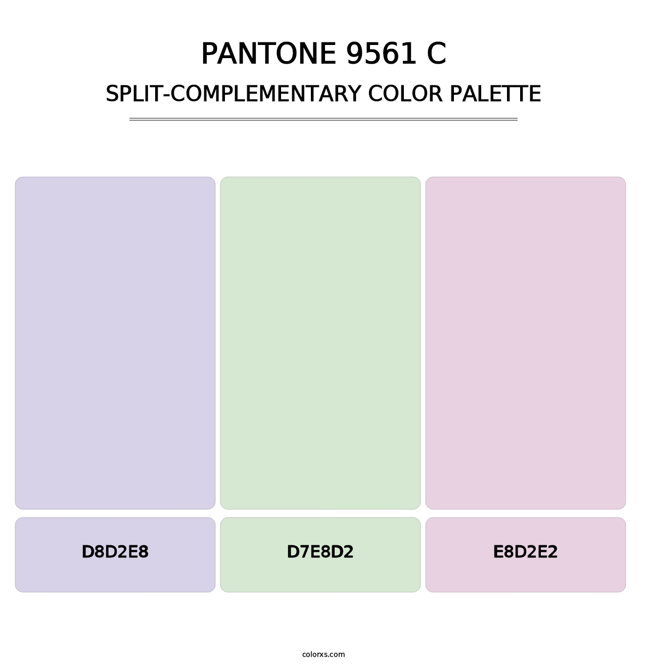 PANTONE 9561 C - Split-Complementary Color Palette