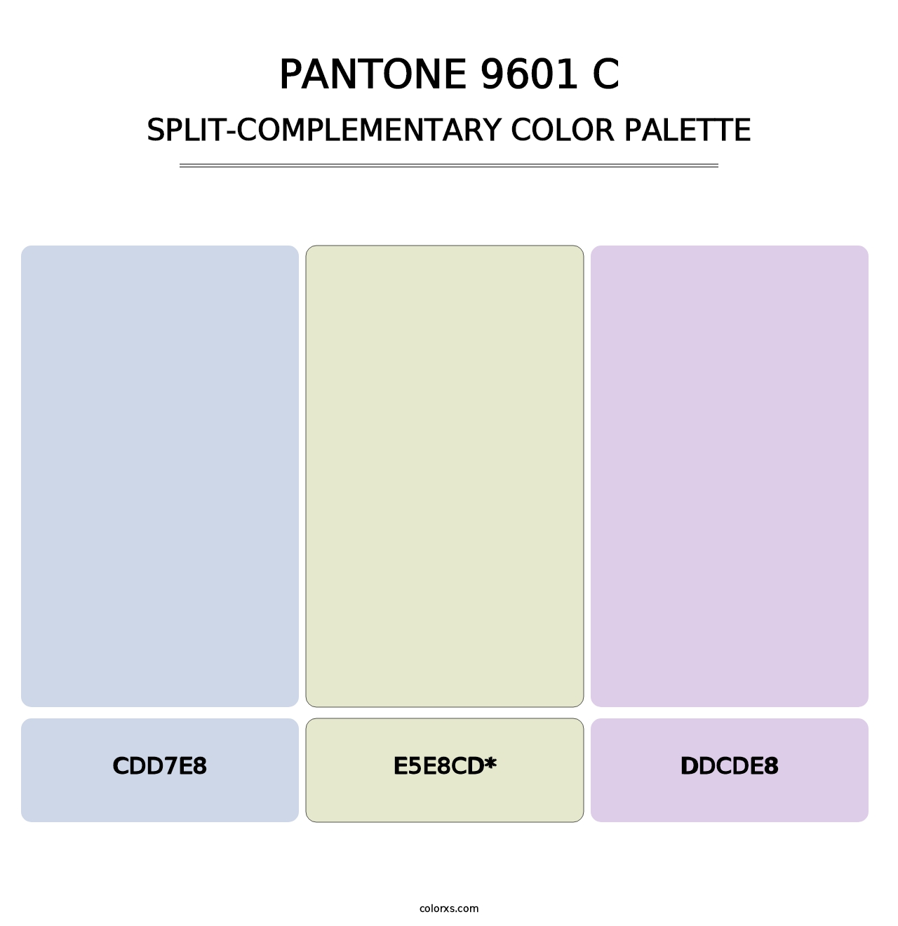 PANTONE 9601 C - Split-Complementary Color Palette
