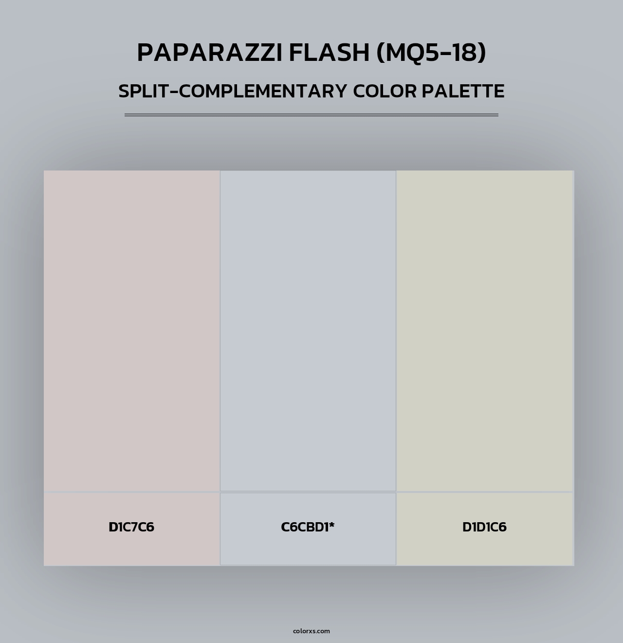 Paparazzi Flash (MQ5-18) - Split-Complementary Color Palette