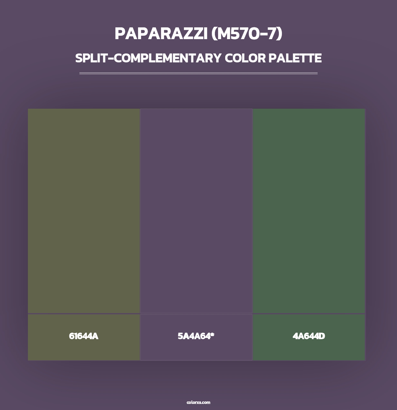 Paparazzi (M570-7) - Split-Complementary Color Palette