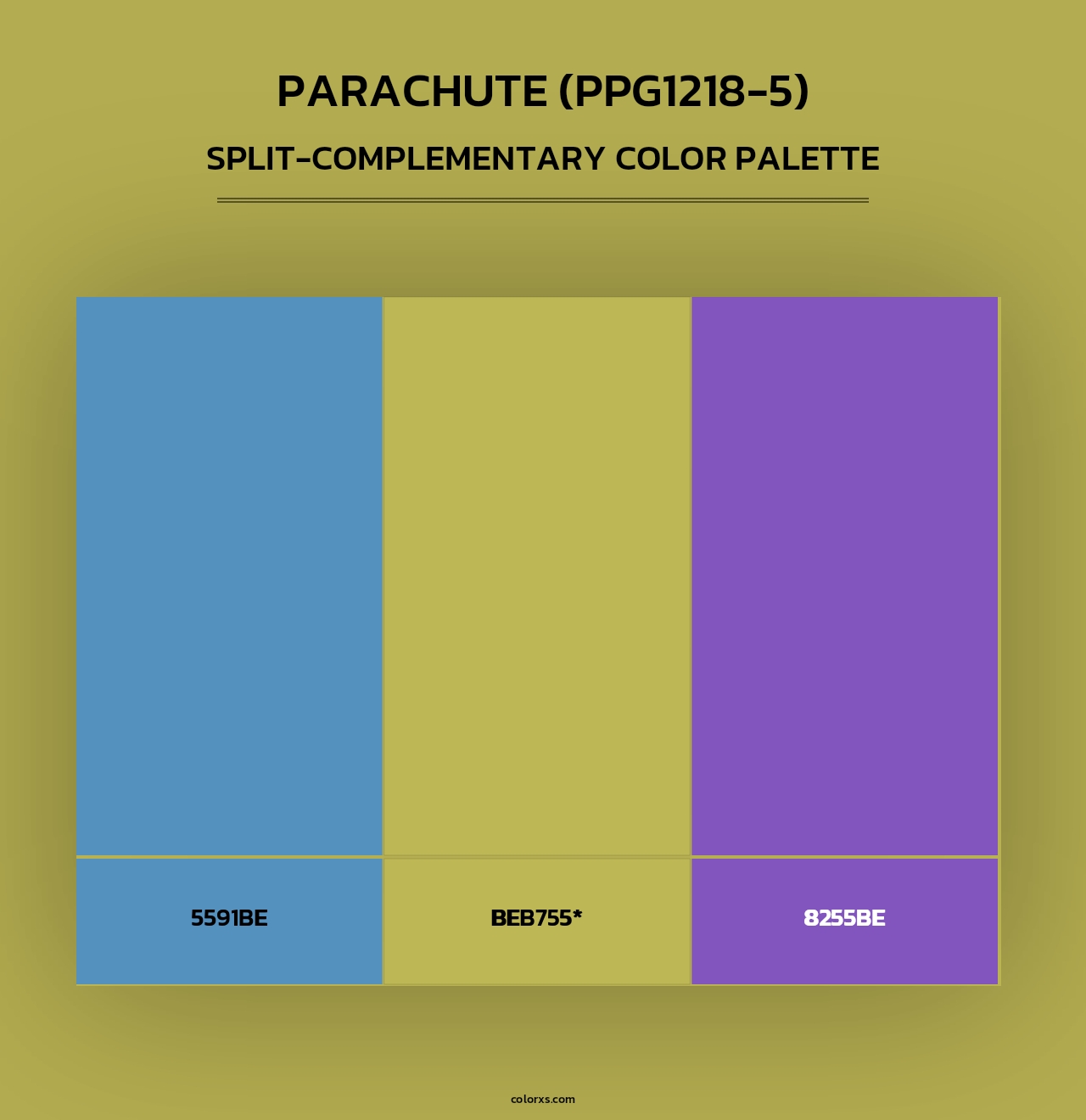Parachute (PPG1218-5) - Split-Complementary Color Palette