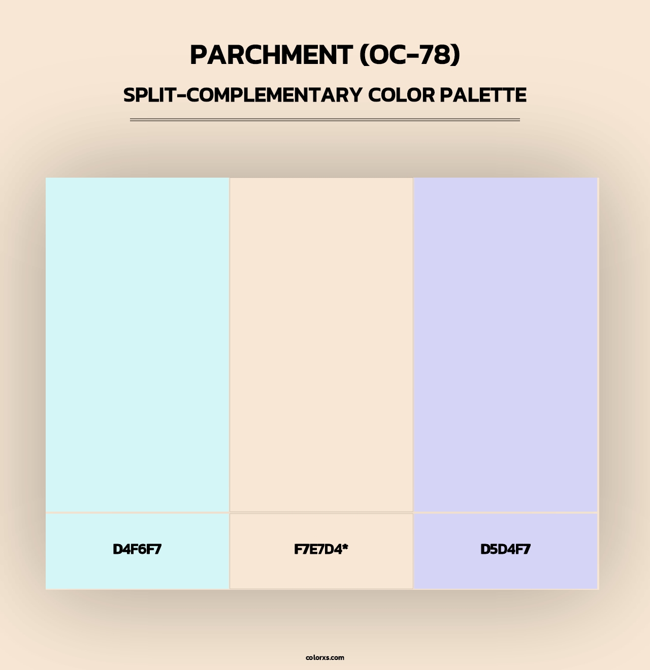 Parchment (OC-78) - Split-Complementary Color Palette