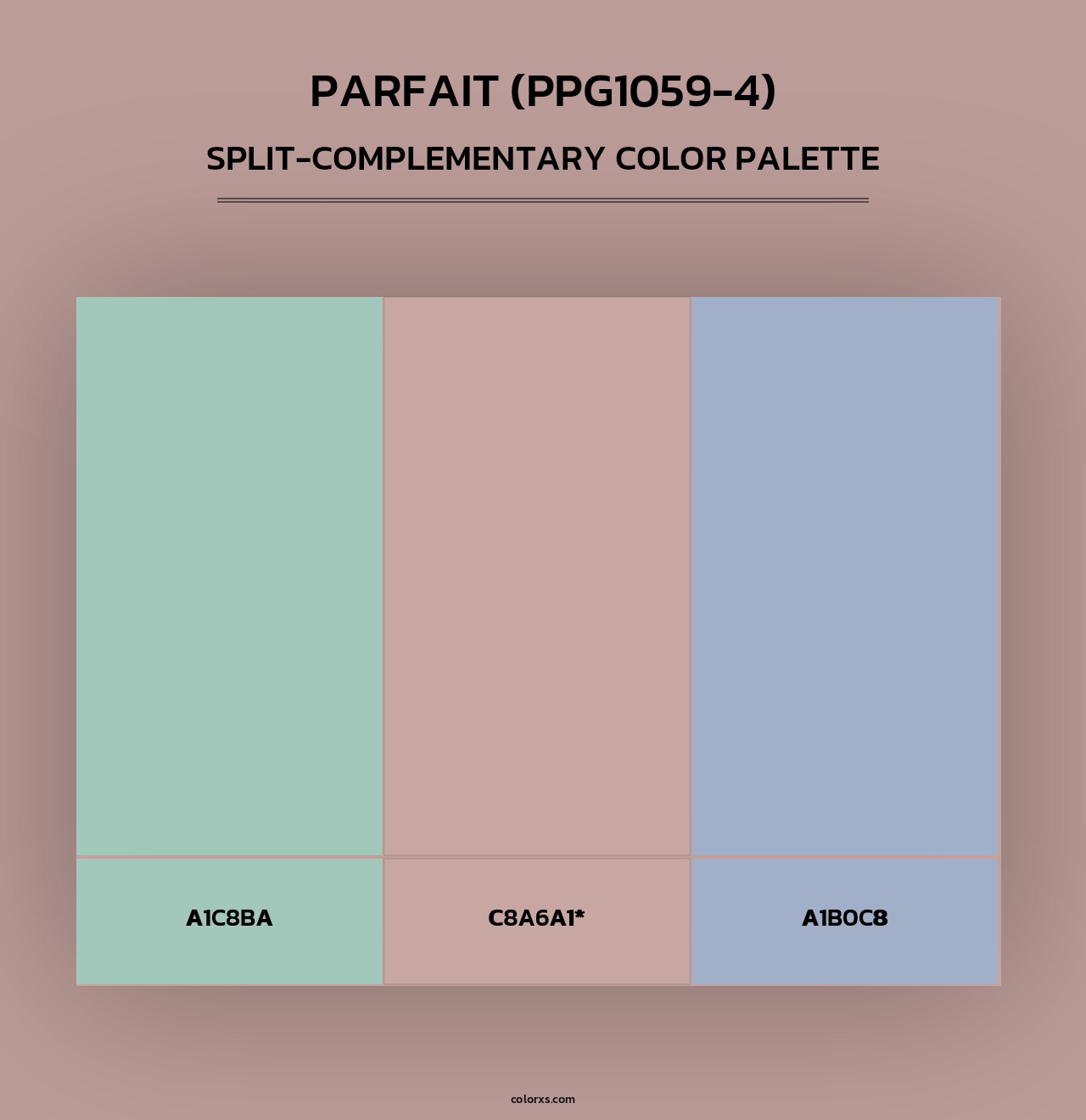 Parfait (PPG1059-4) - Split-Complementary Color Palette