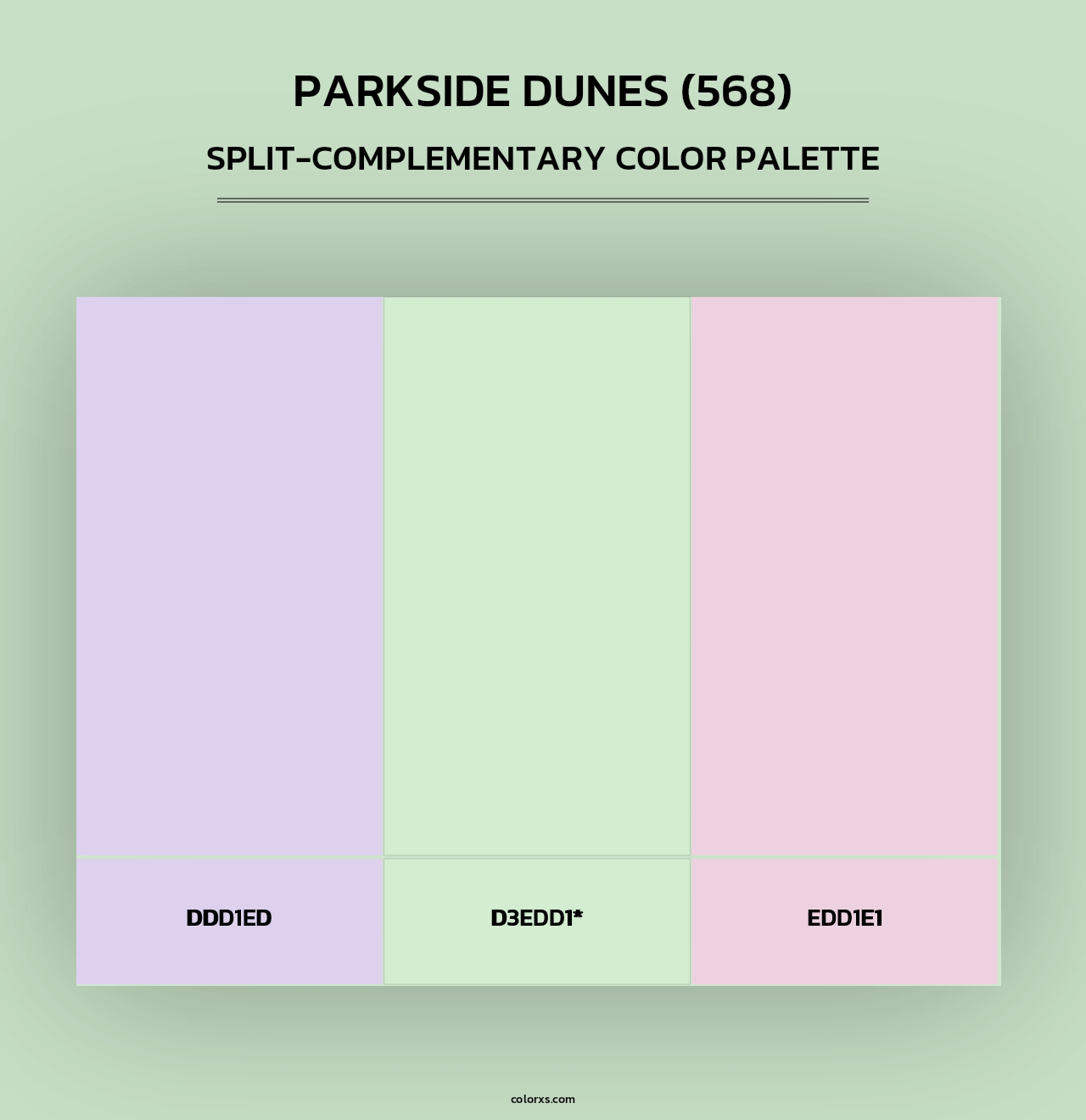 Parkside Dunes (568) - Split-Complementary Color Palette