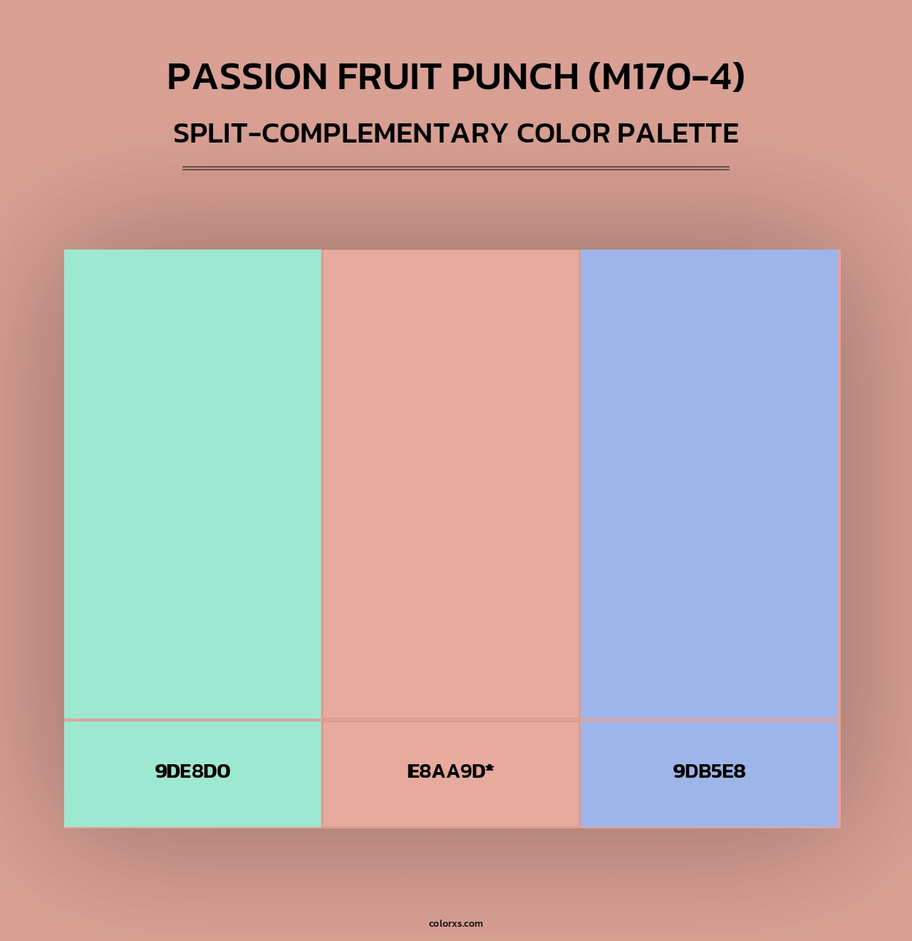 Passion Fruit Punch (M170-4) - Split-Complementary Color Palette