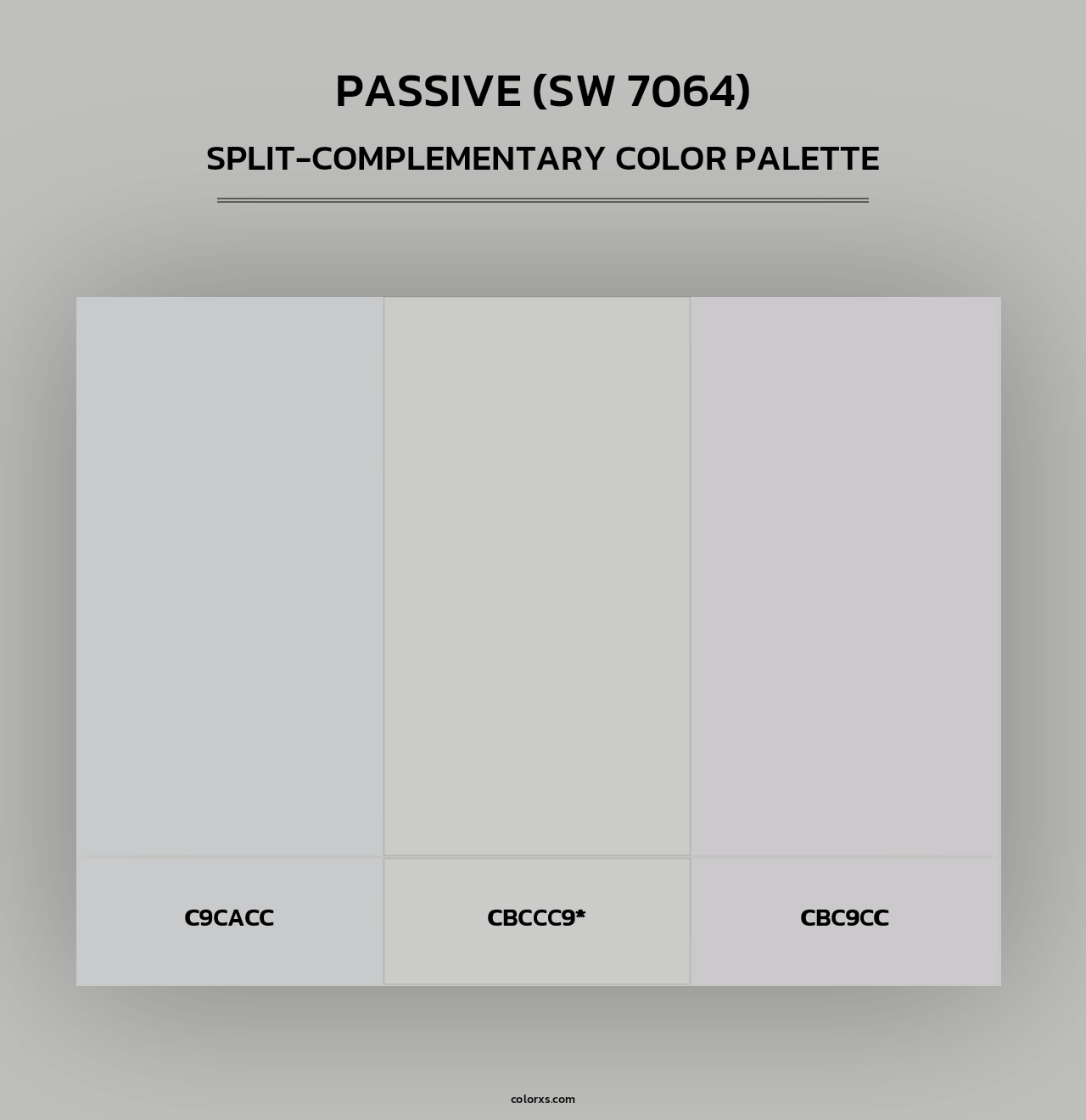 Passive (SW 7064) - Split-Complementary Color Palette