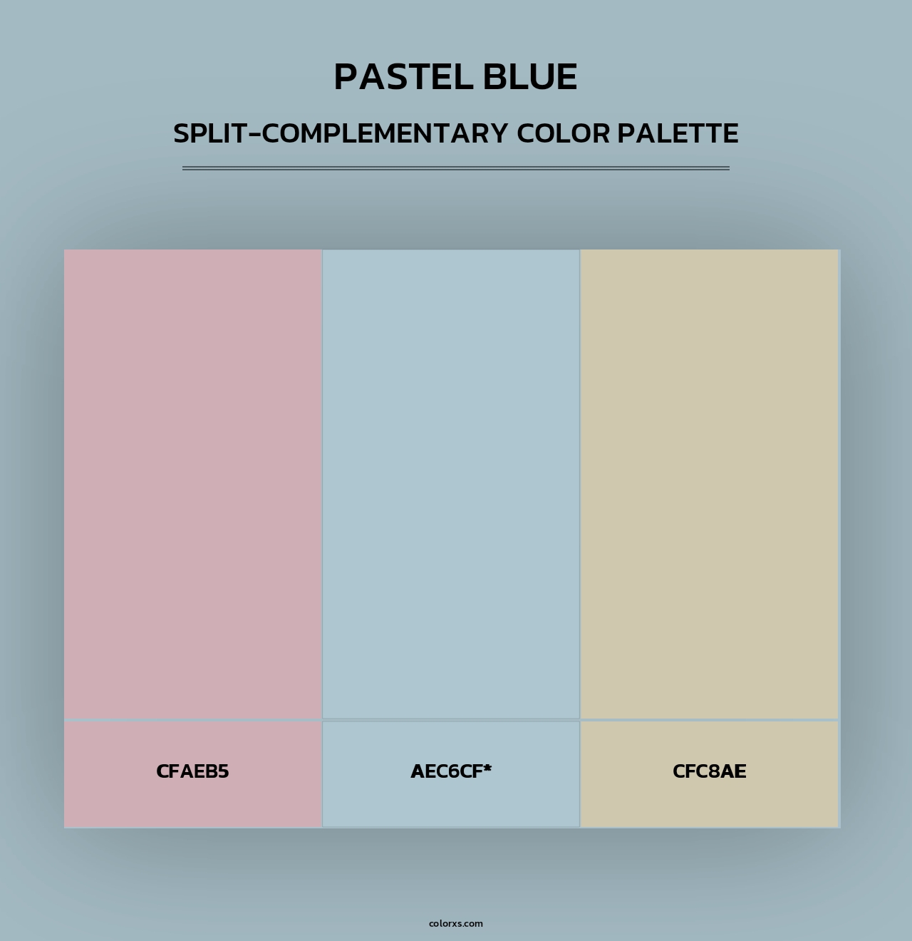 Pastel Blue - Split-Complementary Color Palette