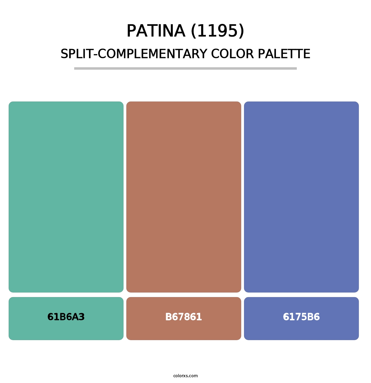 Patina (1195) - Split-Complementary Color Palette