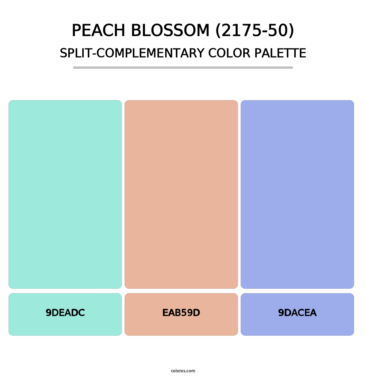 Peach Blossom (2175-50) - Split-Complementary Color Palette