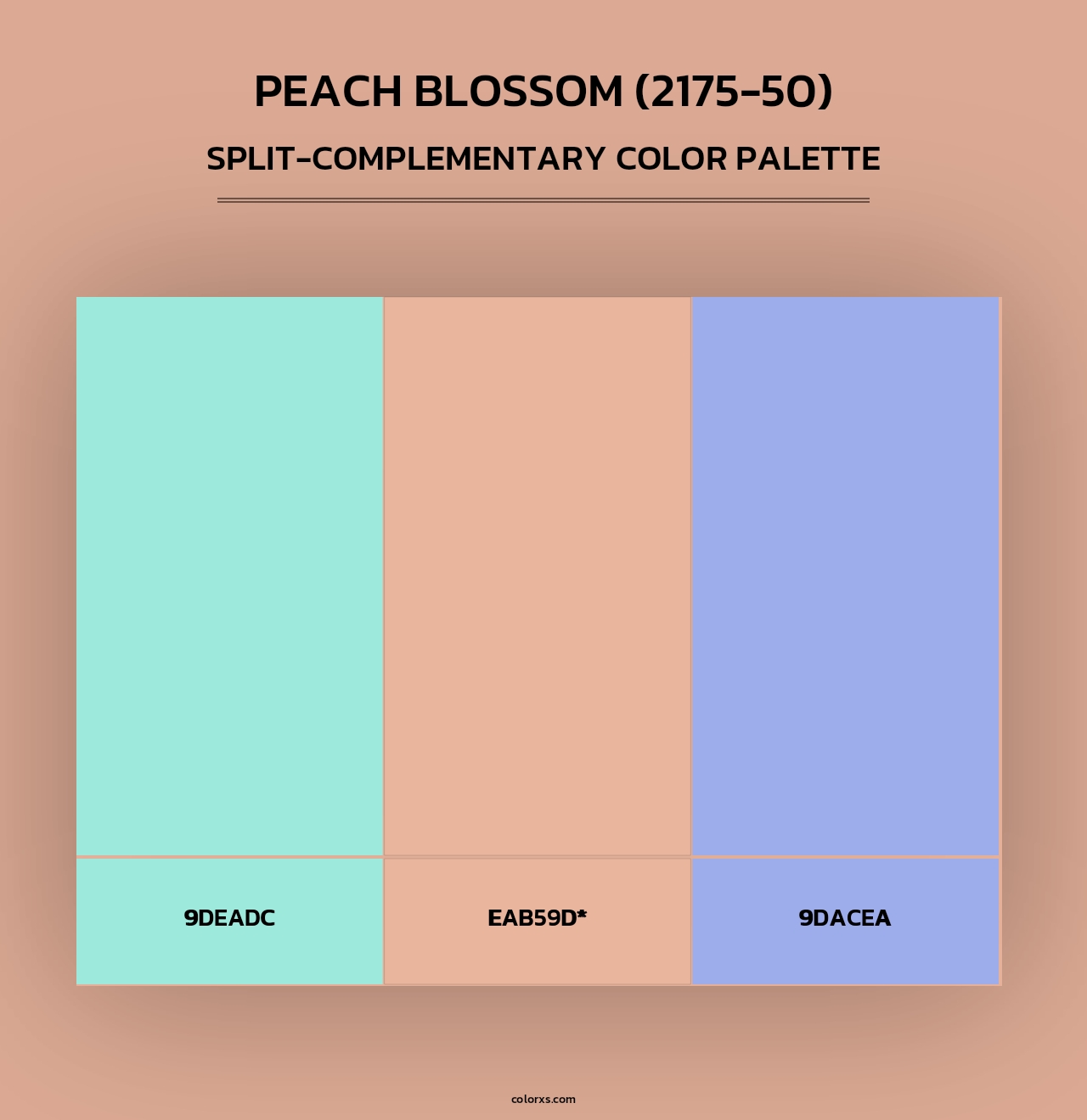 Peach Blossom (2175-50) - Split-Complementary Color Palette