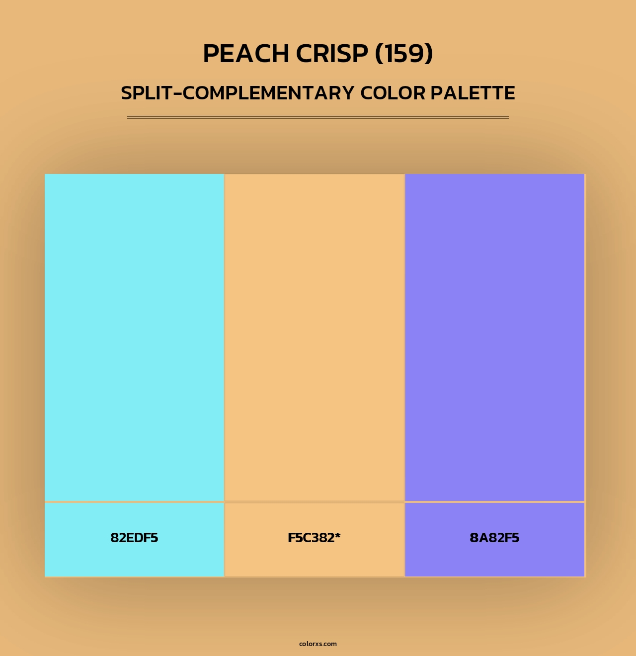 Peach Crisp (159) - Split-Complementary Color Palette