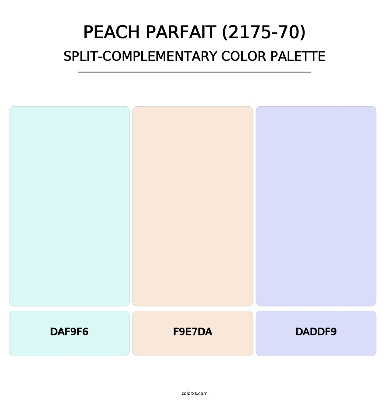 Peach Parfait (2175-70) - Split-Complementary Color Palette