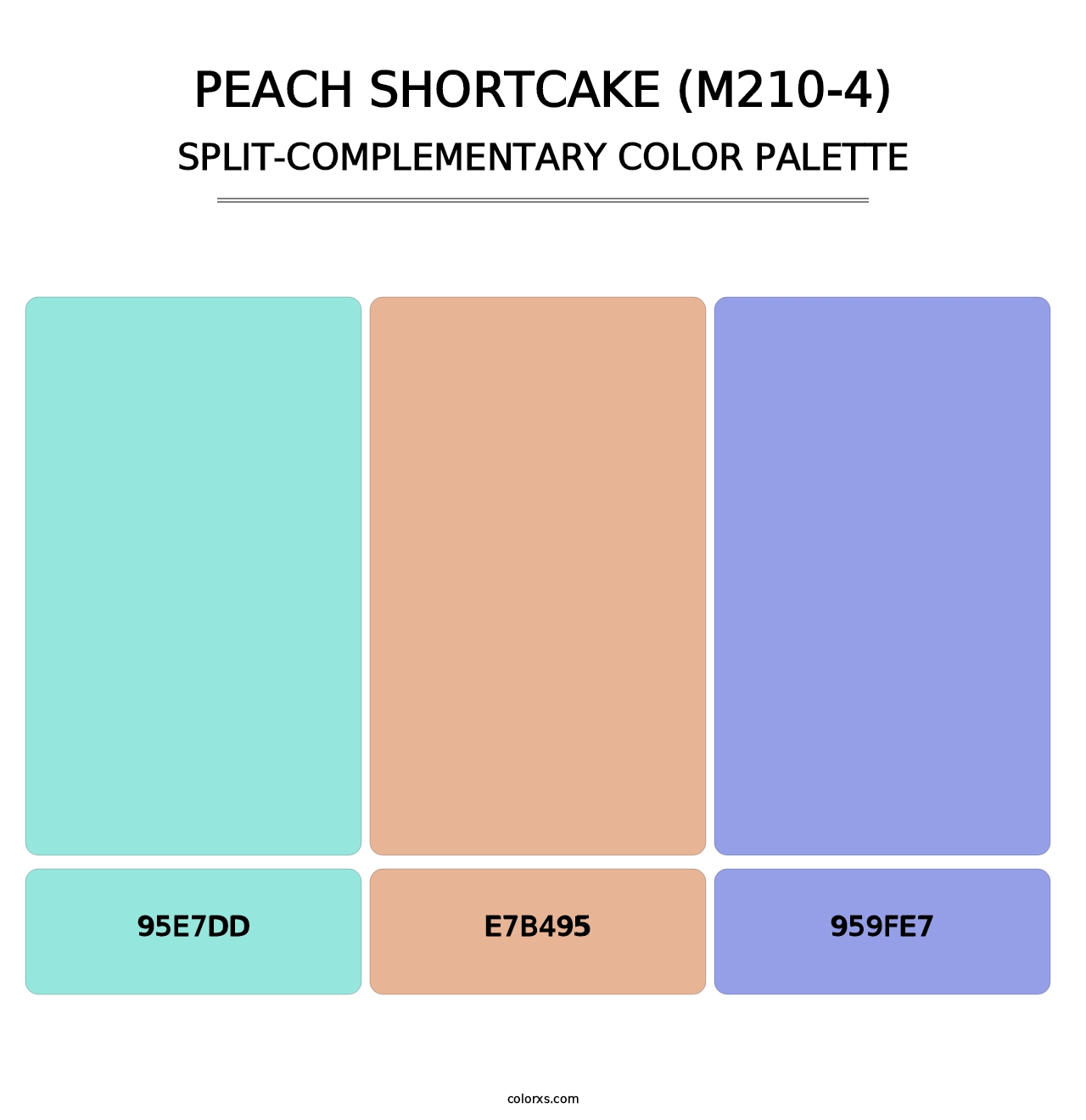 Peach Shortcake (M210-4) - Split-Complementary Color Palette