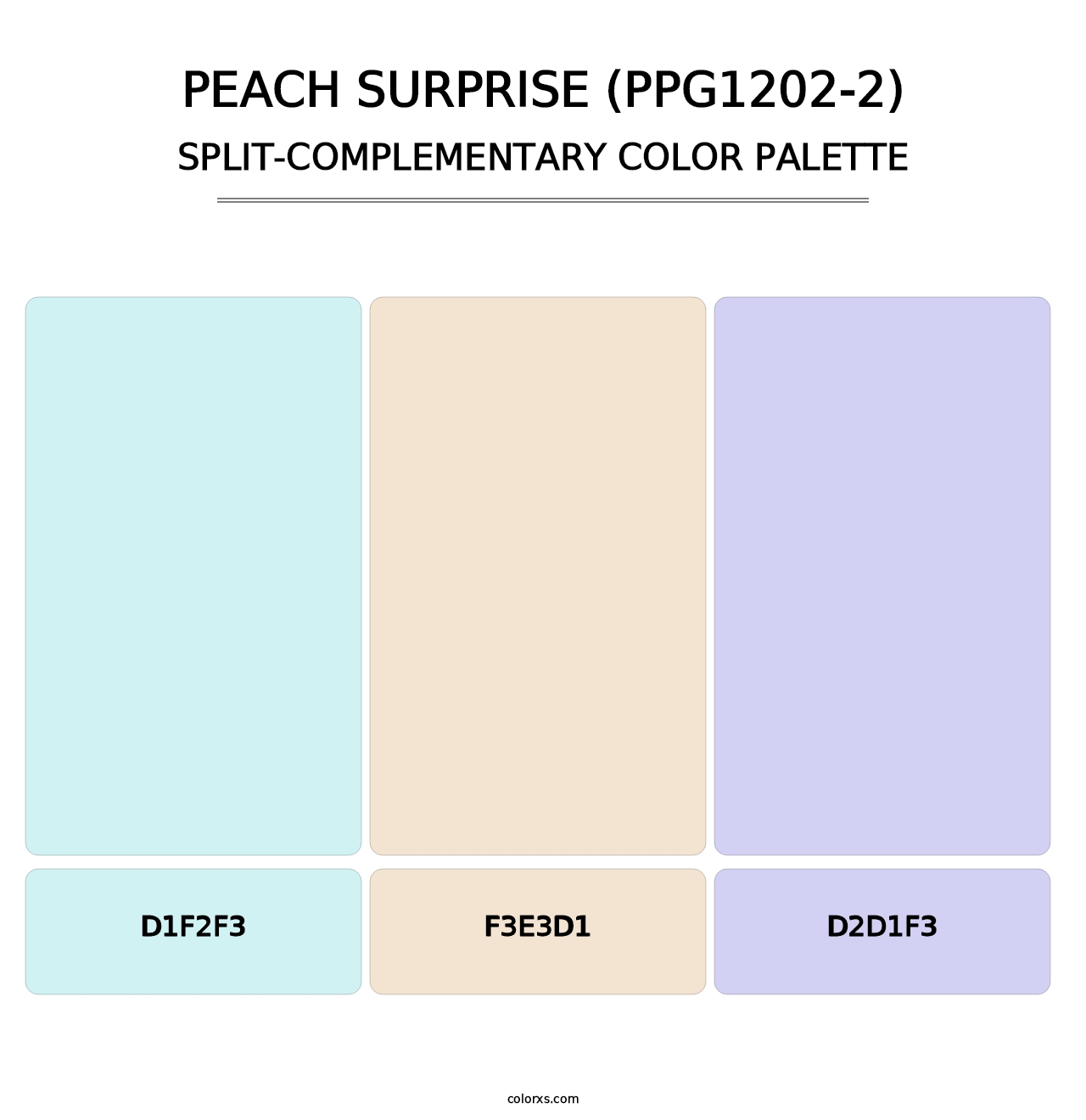 Peach Surprise (PPG1202-2) - Split-Complementary Color Palette